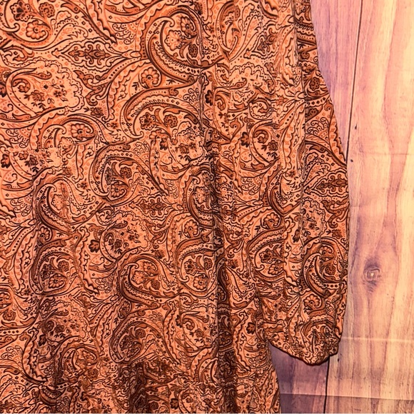 Lucky Brand Terracotta V-Neck Dress - Picture 4 of 7